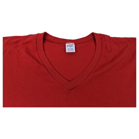 Vintage 80s 90s Single Stitch Jerzees Russell Made In USA Womens Red L‎ Horse - Picture 5 of 12